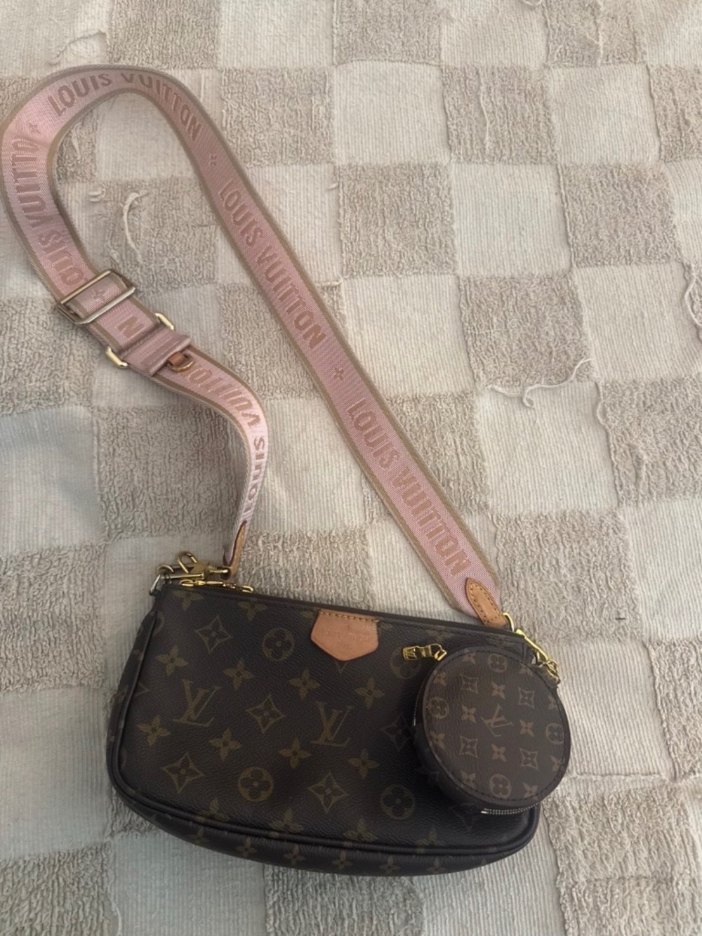 Louis Vuitton Multi Pochette Accessoires Monogram Rose Clair – Complete Set